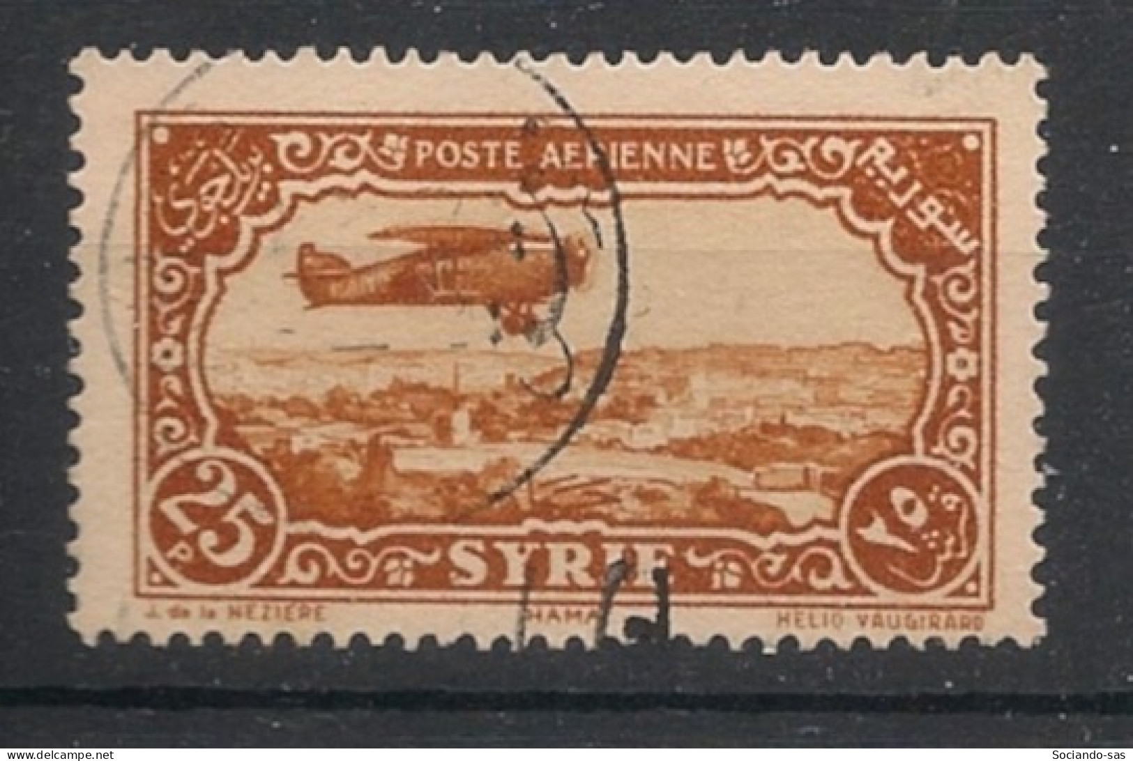 SYRIE - 1930 - PA N°YT. 57 - Avion 25pi Brun-jaune - Oblitéré / Used - Used Stamps