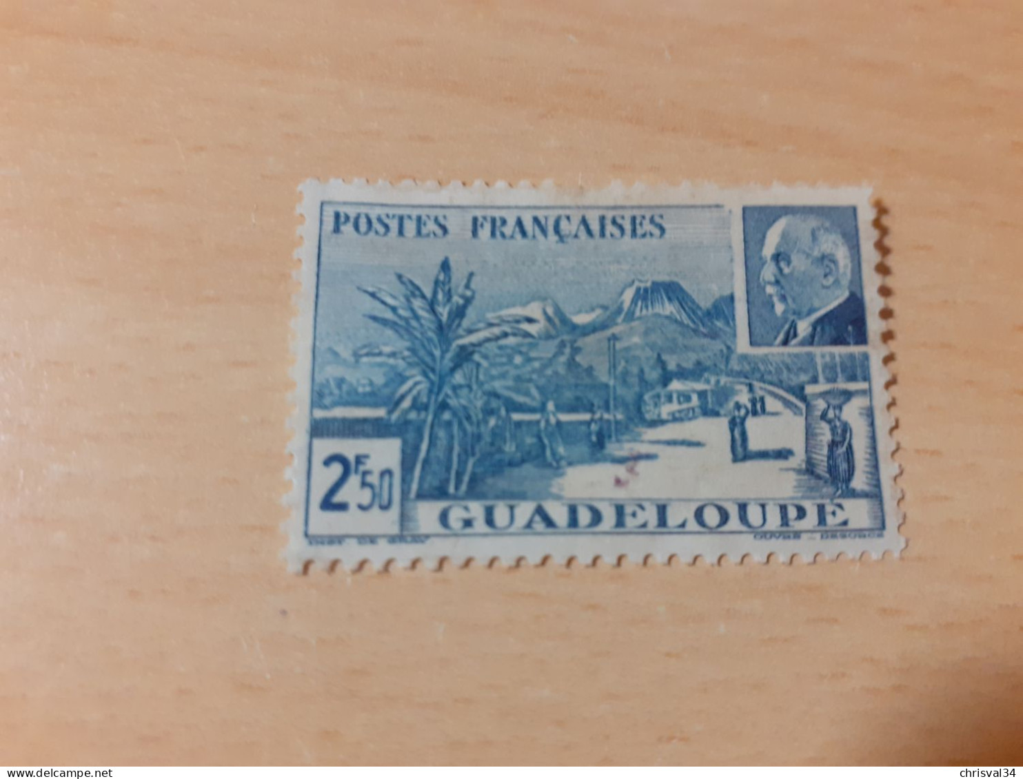 TIMBRE   GUADELOUPE       N  162    COTE  1,00   EUROS  NEUF  SG - Ungebraucht