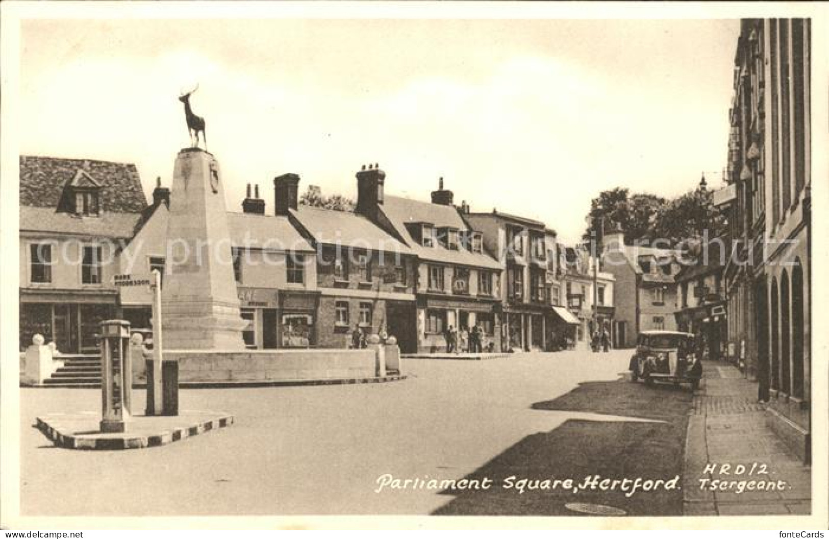 11752159 Hertford Hertford Parliament Square Monument Frith's Series East Hertfo - Hertfordshire