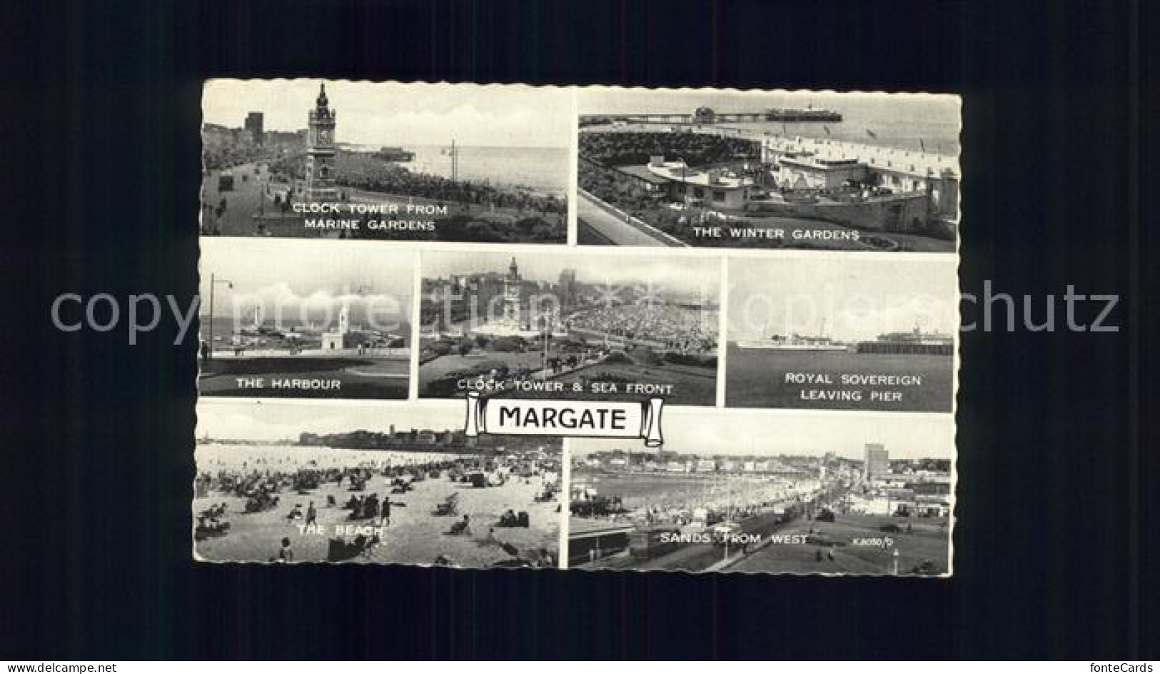 11752115 Margate UK Clock Tower Winter Gardens Harbour Beach Sands HMS Royal Sov - Andere & Zonder Classificatie