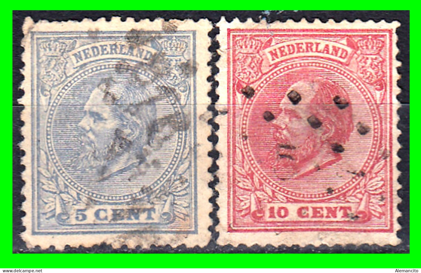 PAISES BAJOS ( EUROPA )  SELLO AÑO 1872-1988 GUILLERMO III - Used Stamps