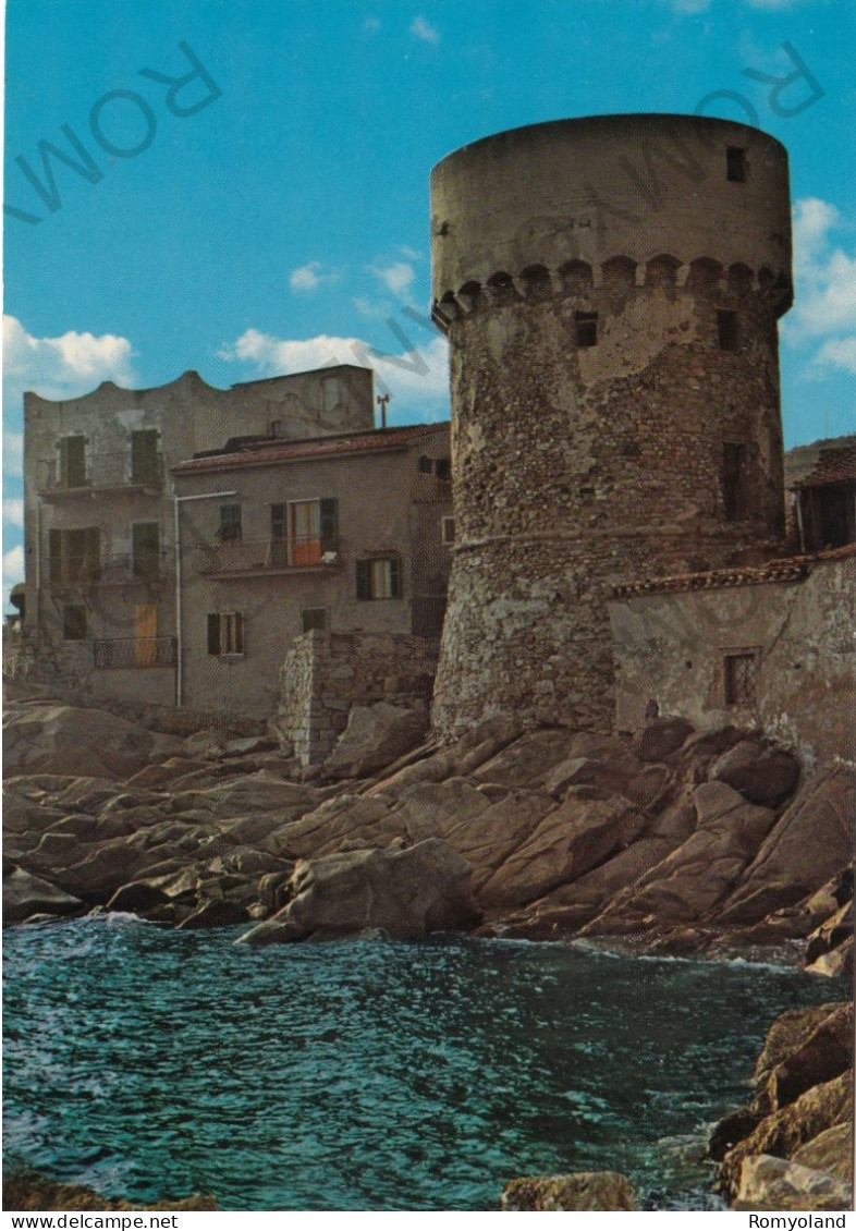 CARTOLINA  C10 ISOLA DI GIGLIO,GROSSETO,TOSCANA-LA TORRE SARACENA-STORIA,MEMORIA,CULTURA,RELIGIONE,NON VIAGGIATA - Grosseto