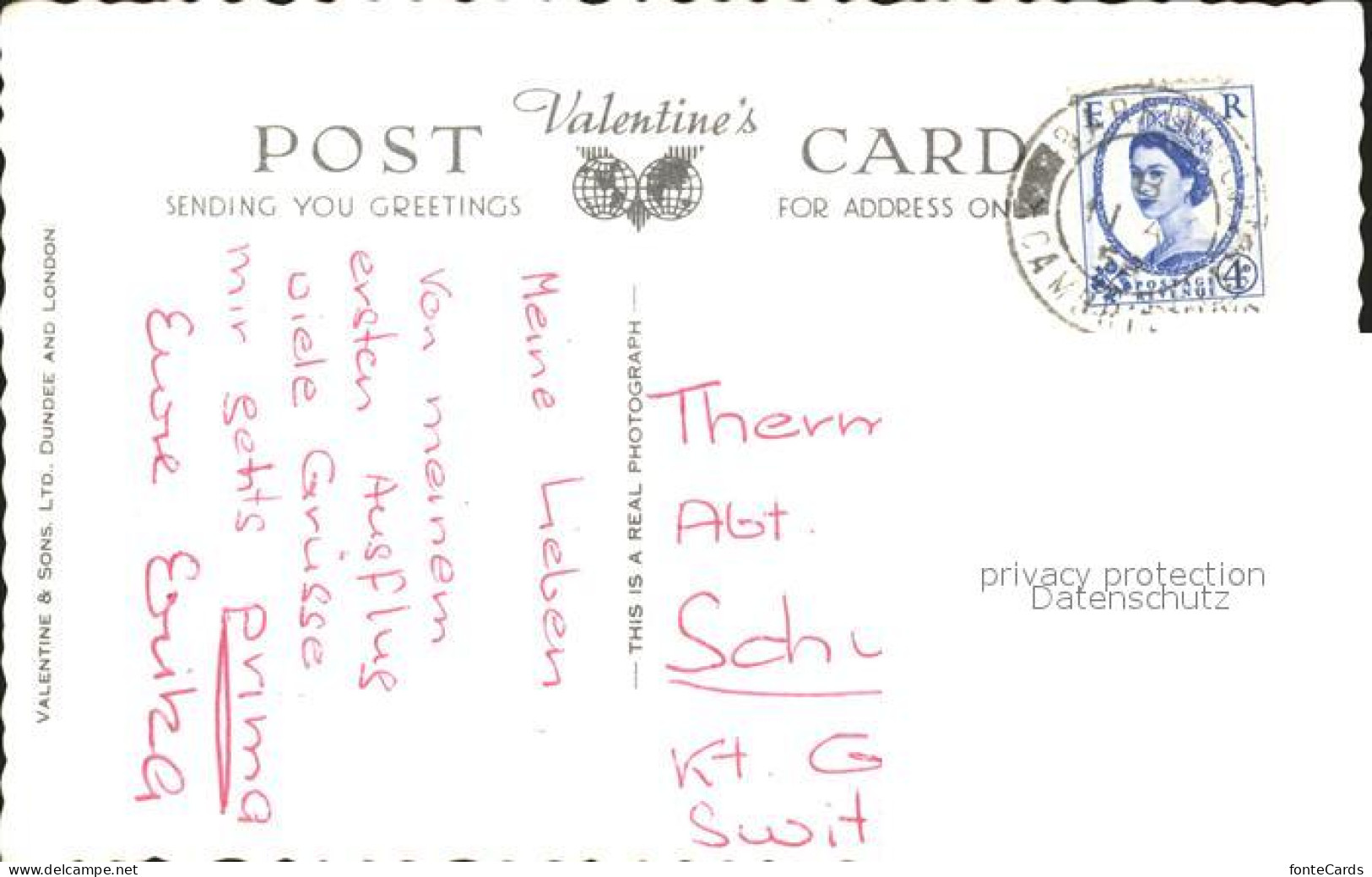 11751925 Cambridge Cambridgeshire Aerial View Valentine's Post Card Cambridge - Altri & Non Classificati