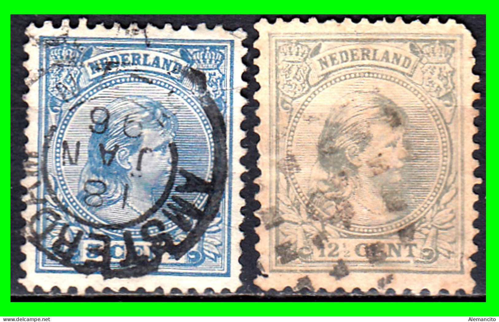 PAISES BAJOS ( EUROPA )  SELLO AÑO 1891 - 1893  REINA GUILLERMINA - Used Stamps