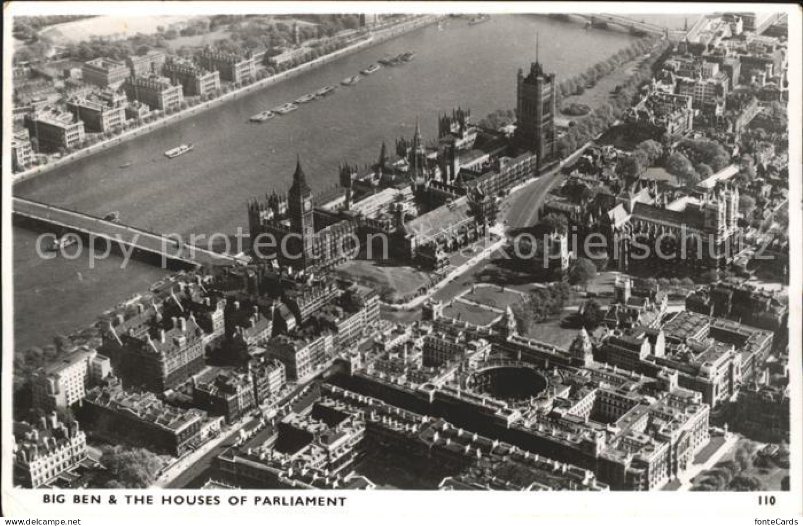 11751873 London Big Ben And Houses Of Parliament Thames Bridge Aerial View - Autres & Non Classés