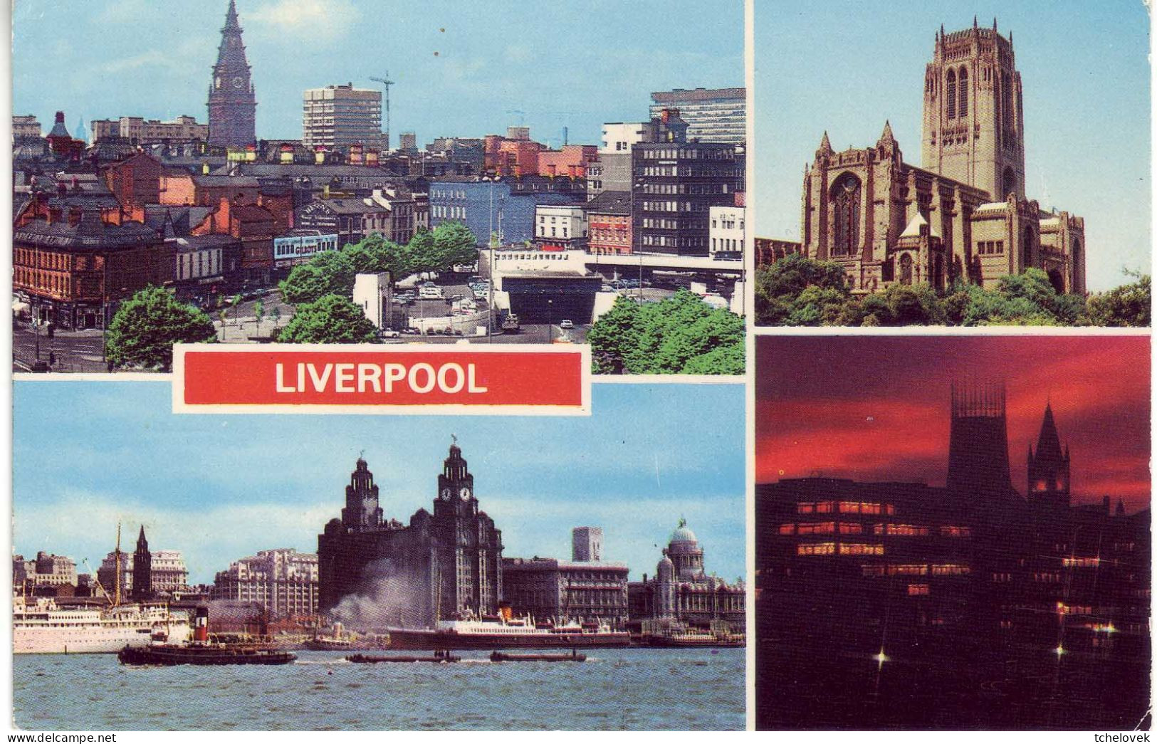 (99). GB. Merseyside. Lancahire. Liverpool Mersey Tunnel Entrance, Cathedral, Waterfront, Sunset & 67 - Liverpool
