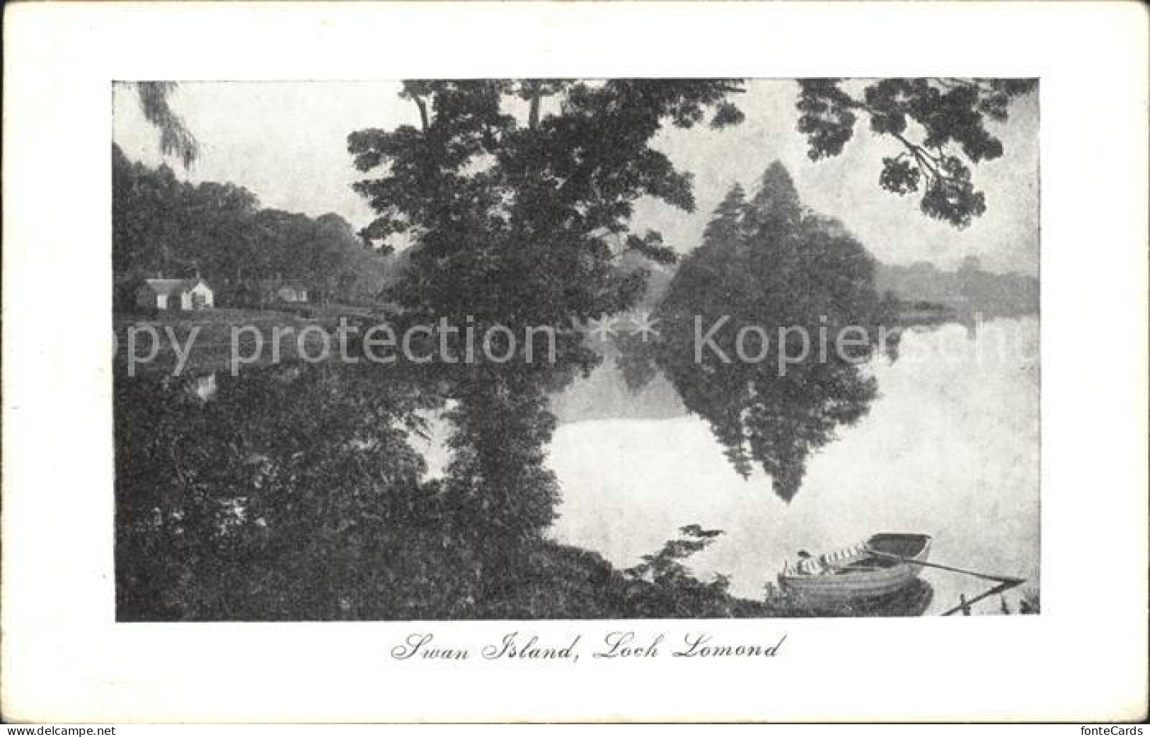 11751815 Loch Lomond Scotland Lake Swan Island - Autres & Non Classés