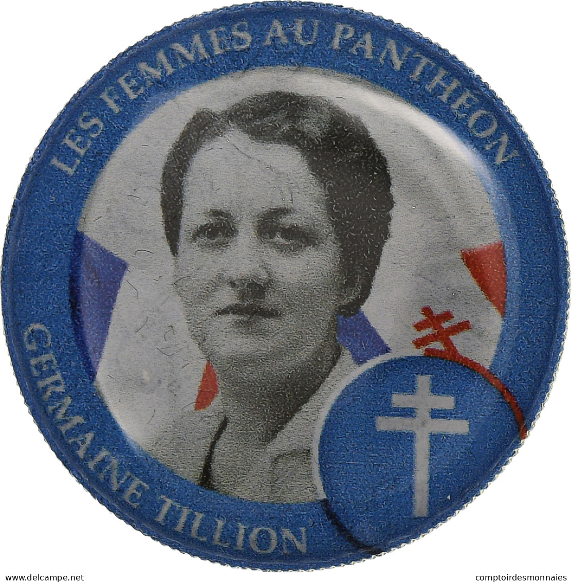 France, Jeton, Femmes Au Panthéon - Germaine Tillion, Nickel, TTB - Autres & Non Classés