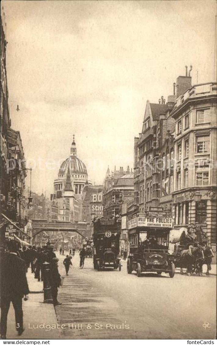 11751784 London Ludgate Hill And St Paul's Cathedral Bus - Autres & Non Classés