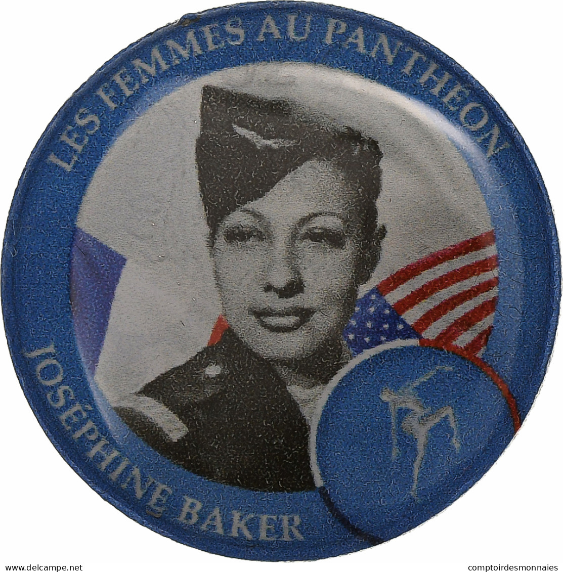 France, Jeton, Femmes Au Panthéon - Joséphine Baker, Nickel, TTB - Other & Unclassified