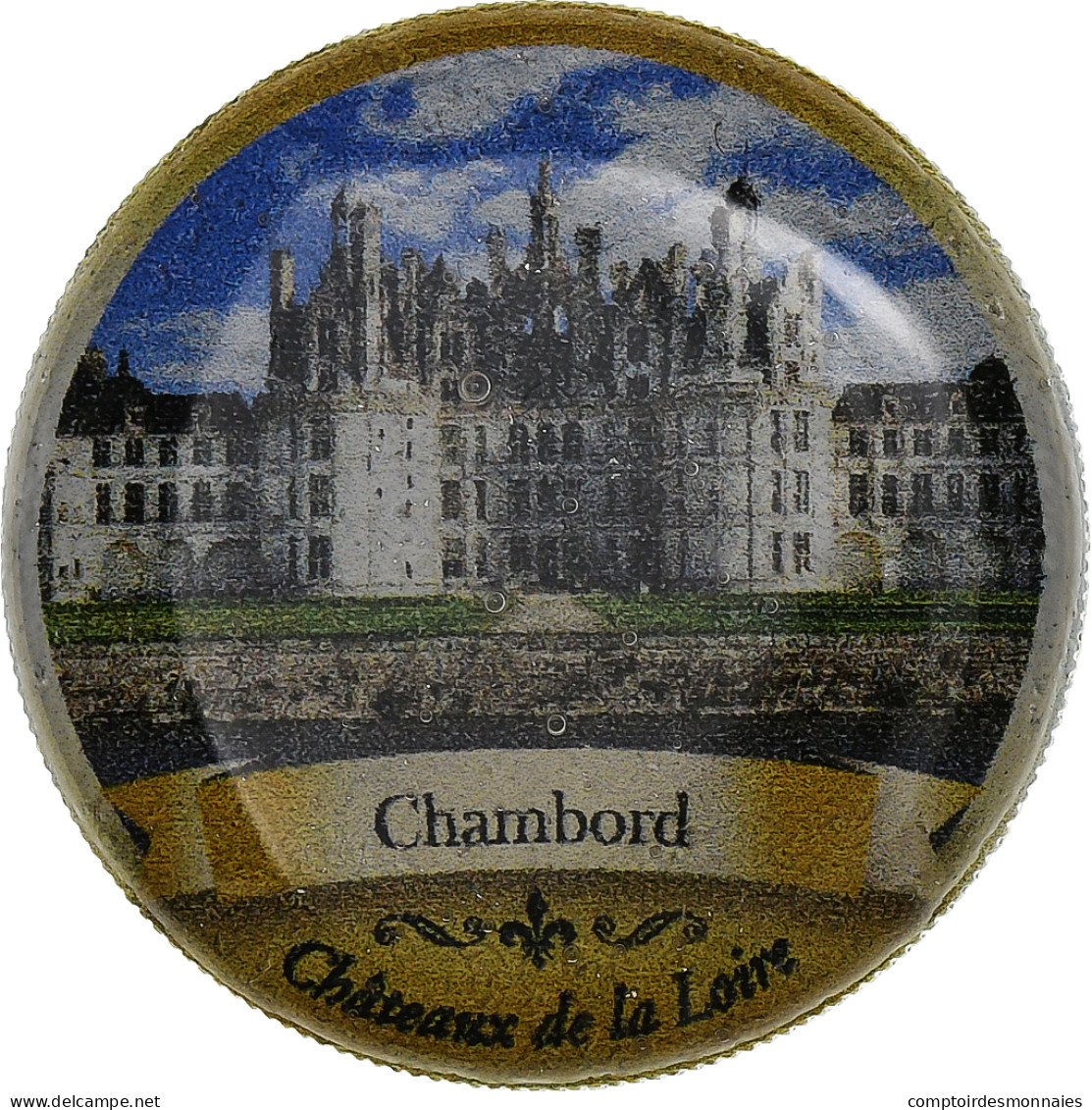 France, Jeton, Châteaux De La Loire, Chambord, Nickel, TTB - Otros & Sin Clasificación