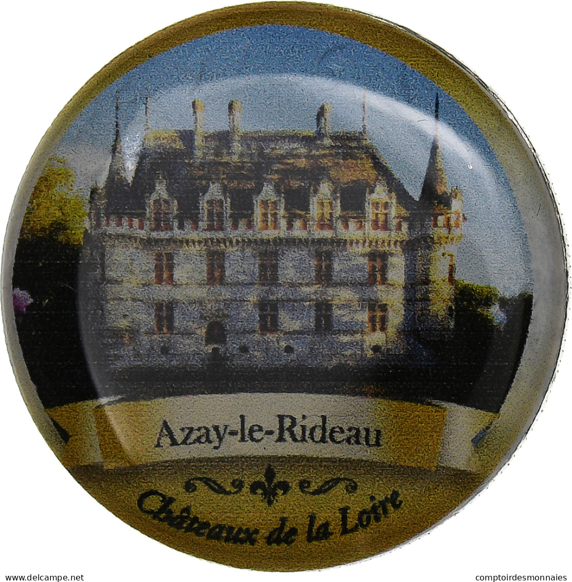 France, Jeton, Châteaux De La Loire, Azay-le-Rideau, Nickel, TTB - Otros & Sin Clasificación