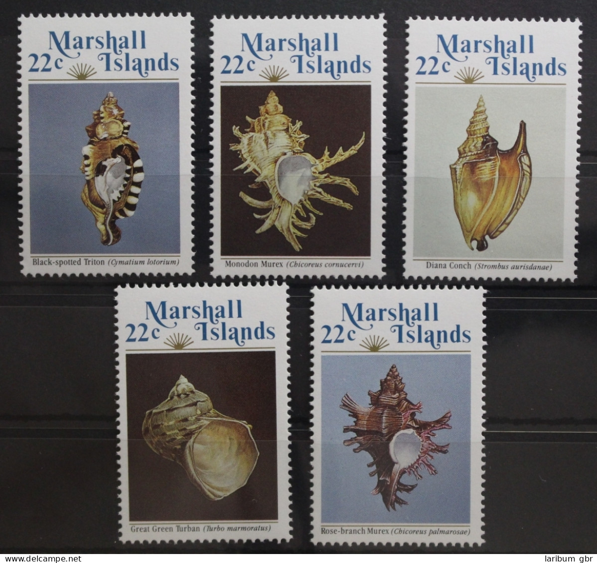 Marshall-Inseln 35-39 Postfrisch Meeresschnecken #TS668 - Marshallinseln