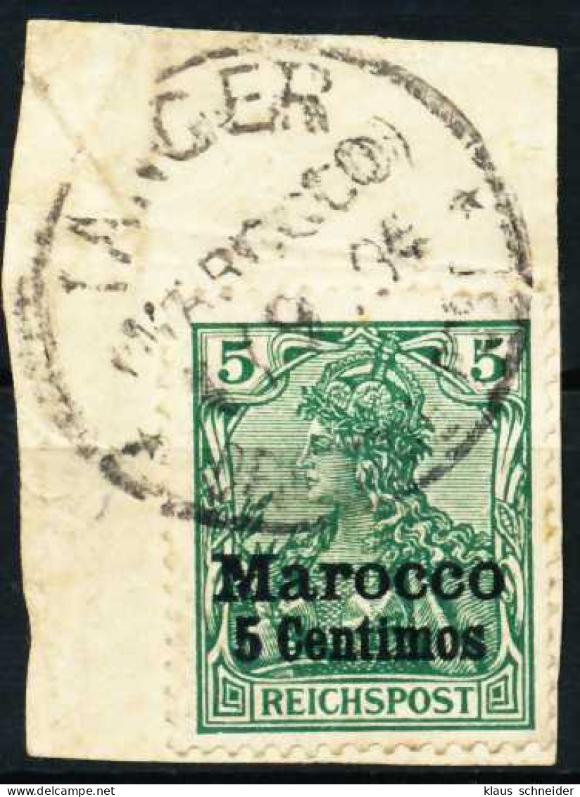 DEUTSCHE AUSLANDSPOSTÄMTER MAROKKO Nr 8II ZENTR X57A18E - Deutsche Post In Marokko