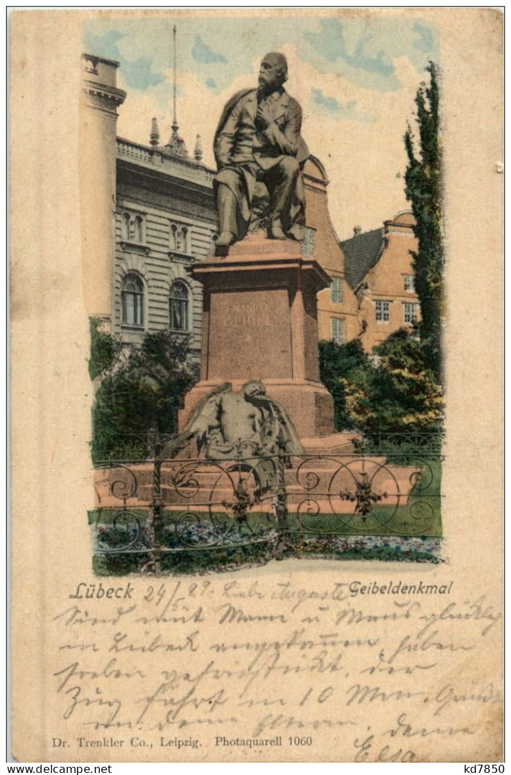 Lübeck - Geibeldenkmal - Lübeck