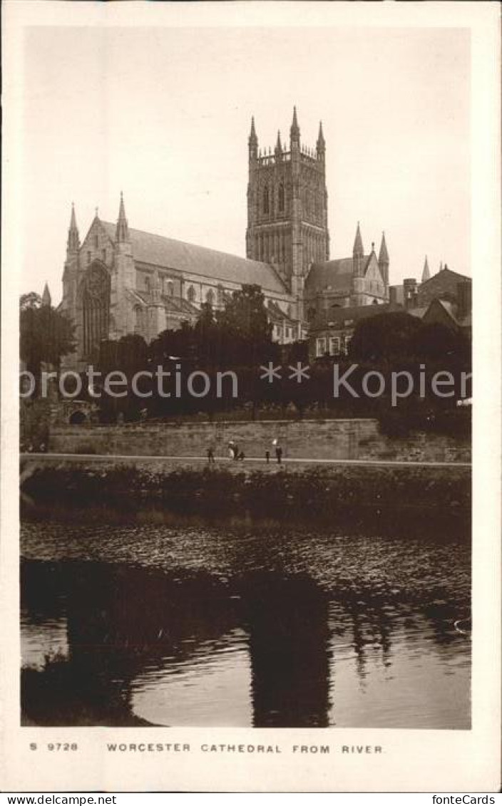11751713 Worcester Cathedral From River Worcester - Autres & Non Classés