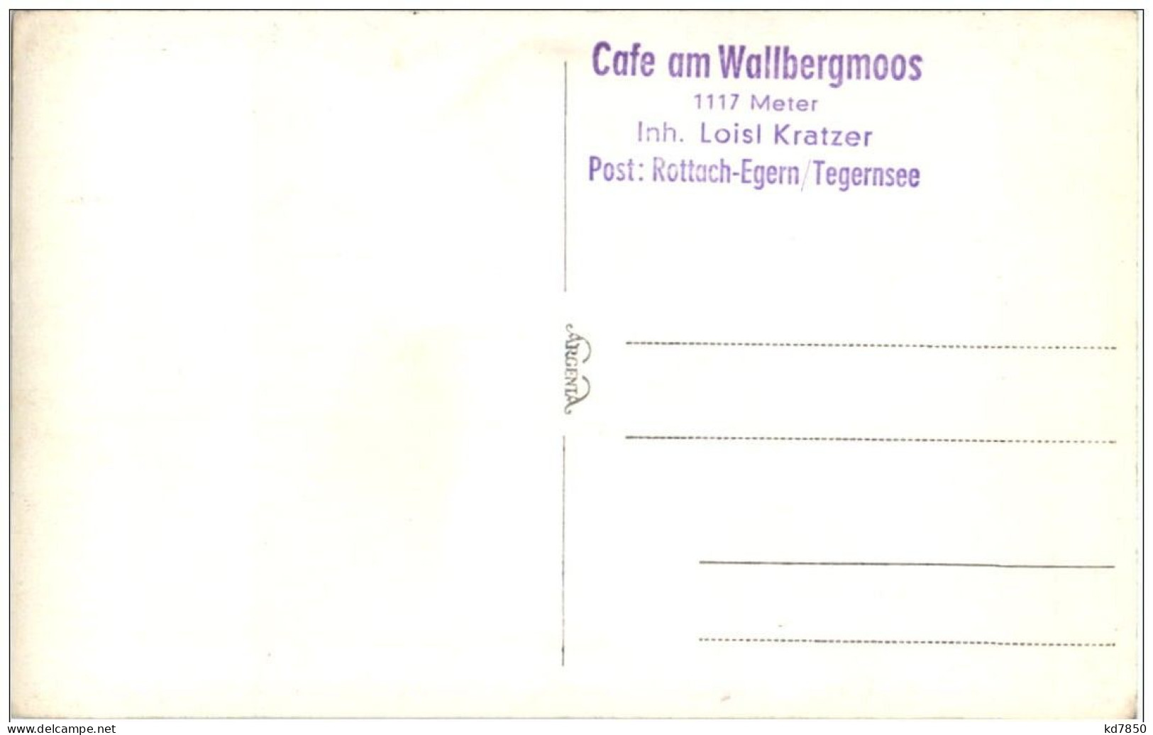 Rottach Egern - Cafe Am Wallbergmoos - Miesbach