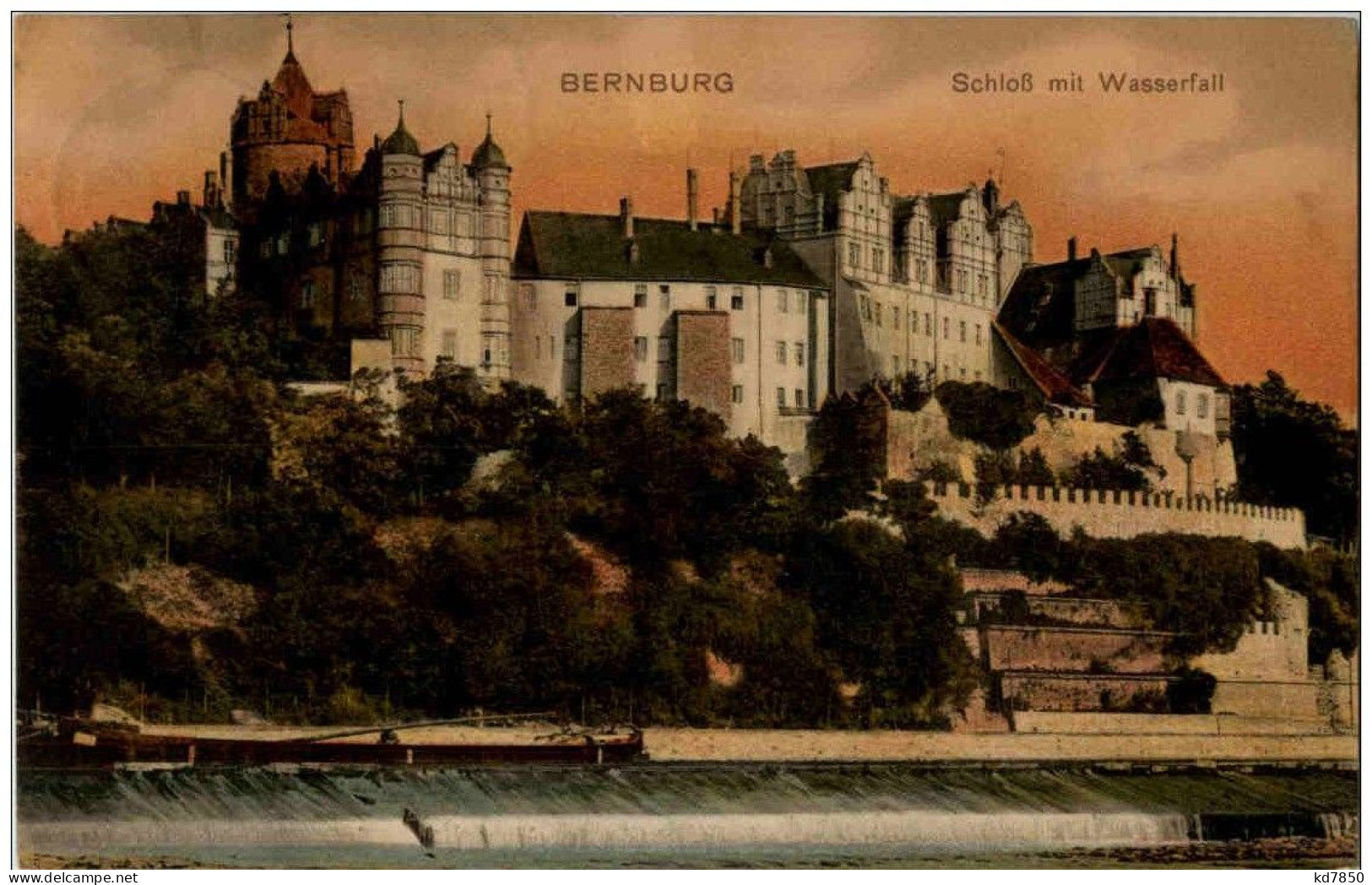 Bernburg - Schloss Mit Wasserfall - Bernburg (Saale)