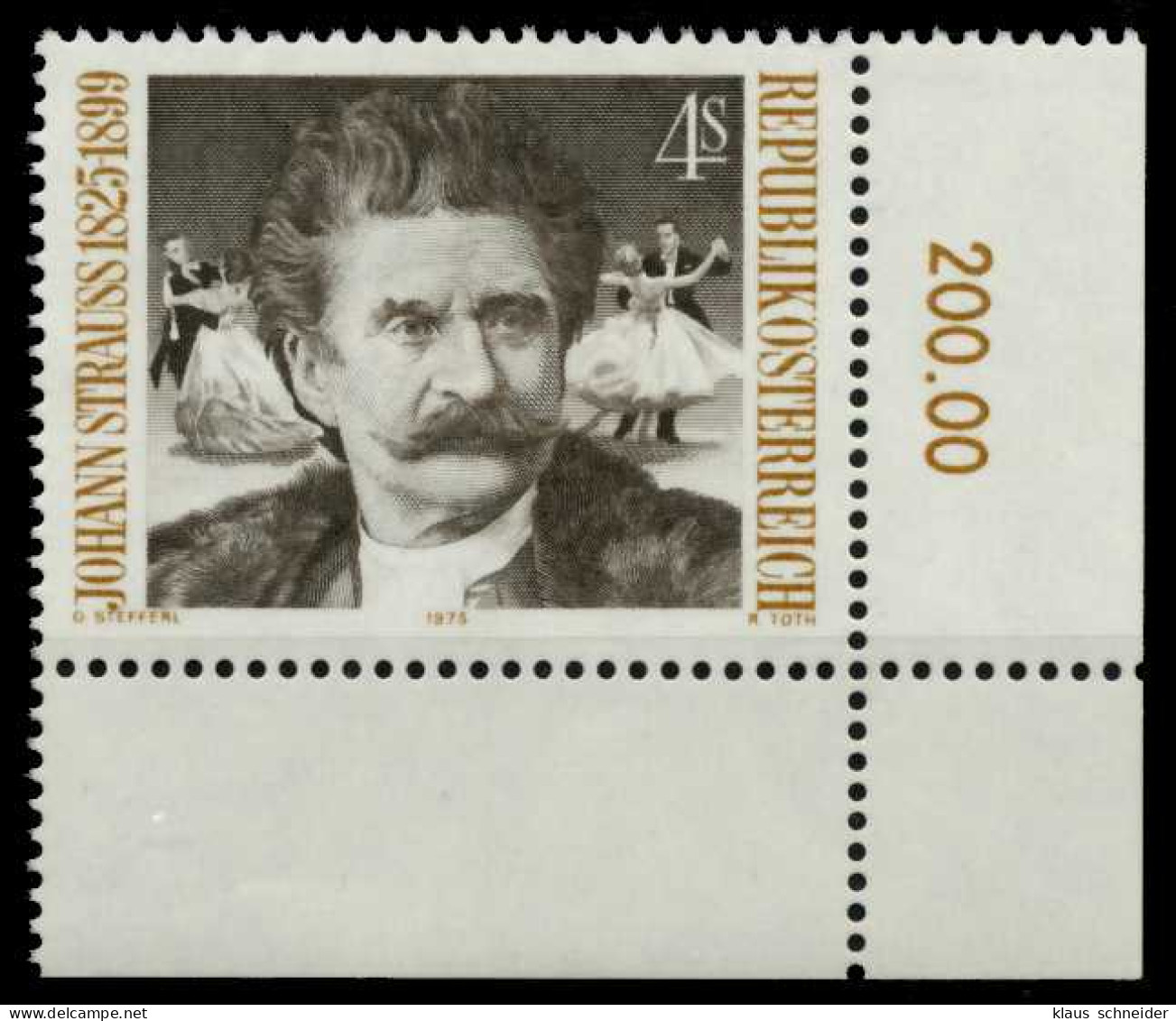 ÖSTERREICH 1975 Nr 1495 Postfrisch ECKE-URE X8054CE - Unused Stamps