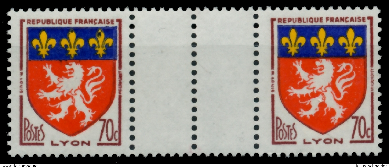 FRANKREICH 1958 Nr 1218ZW Postfrisch 3ER STR S026E1A - Ungebraucht