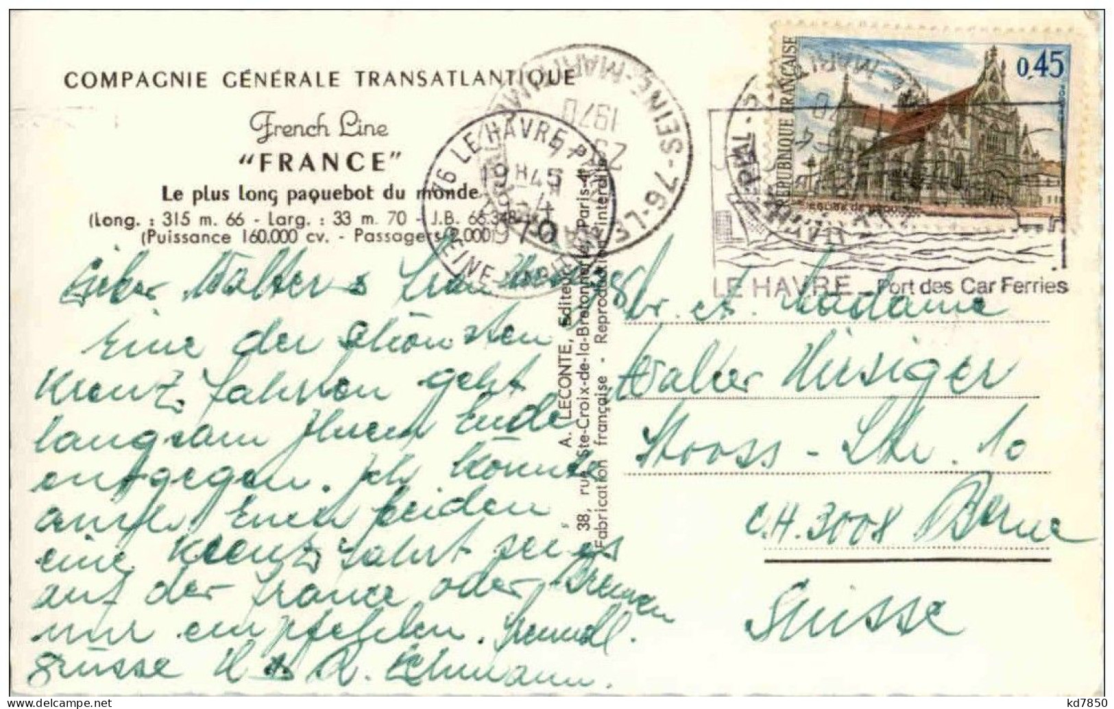 Compagnie Generale Transatlantique - France - Other & Unclassified