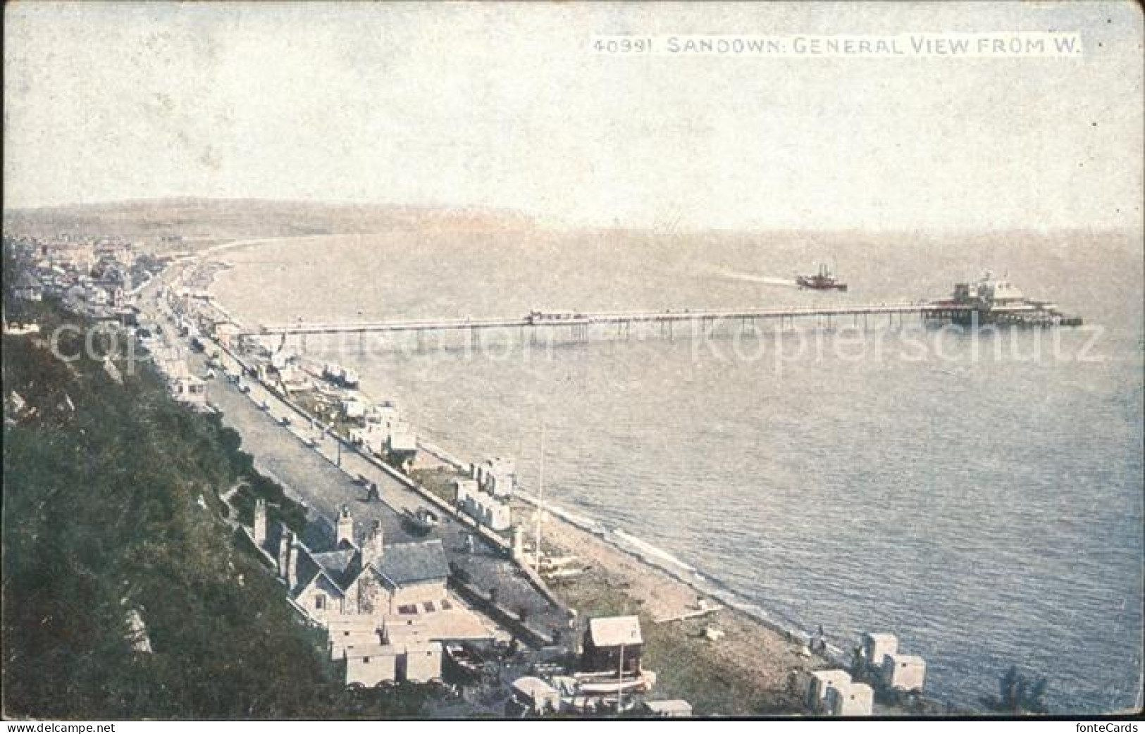 11751649 Sandown Isle Of Wight General View Pier Beach Isle Of Wight - Other & Unclassified