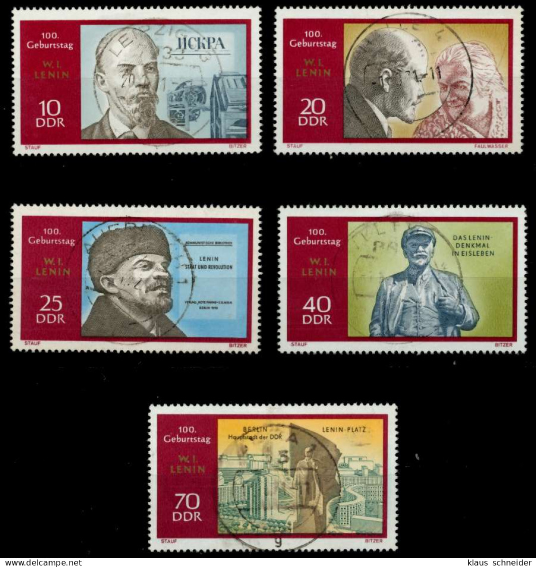 DDR 1970 Nr 1557-1561 Zentrisch Gestempelt X9482E2 - Used Stamps