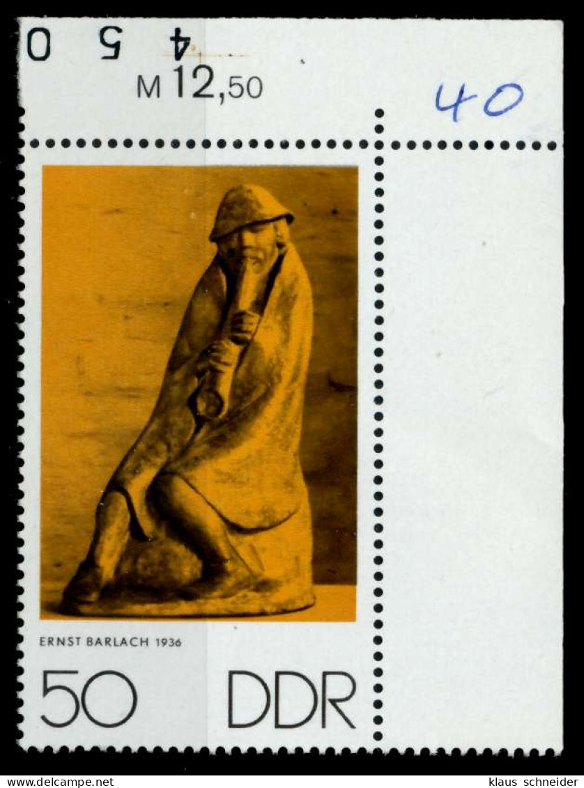 DDR 1970 Nr 1612 Postfrisch ECKE-ORE X94CFF2 - Neufs