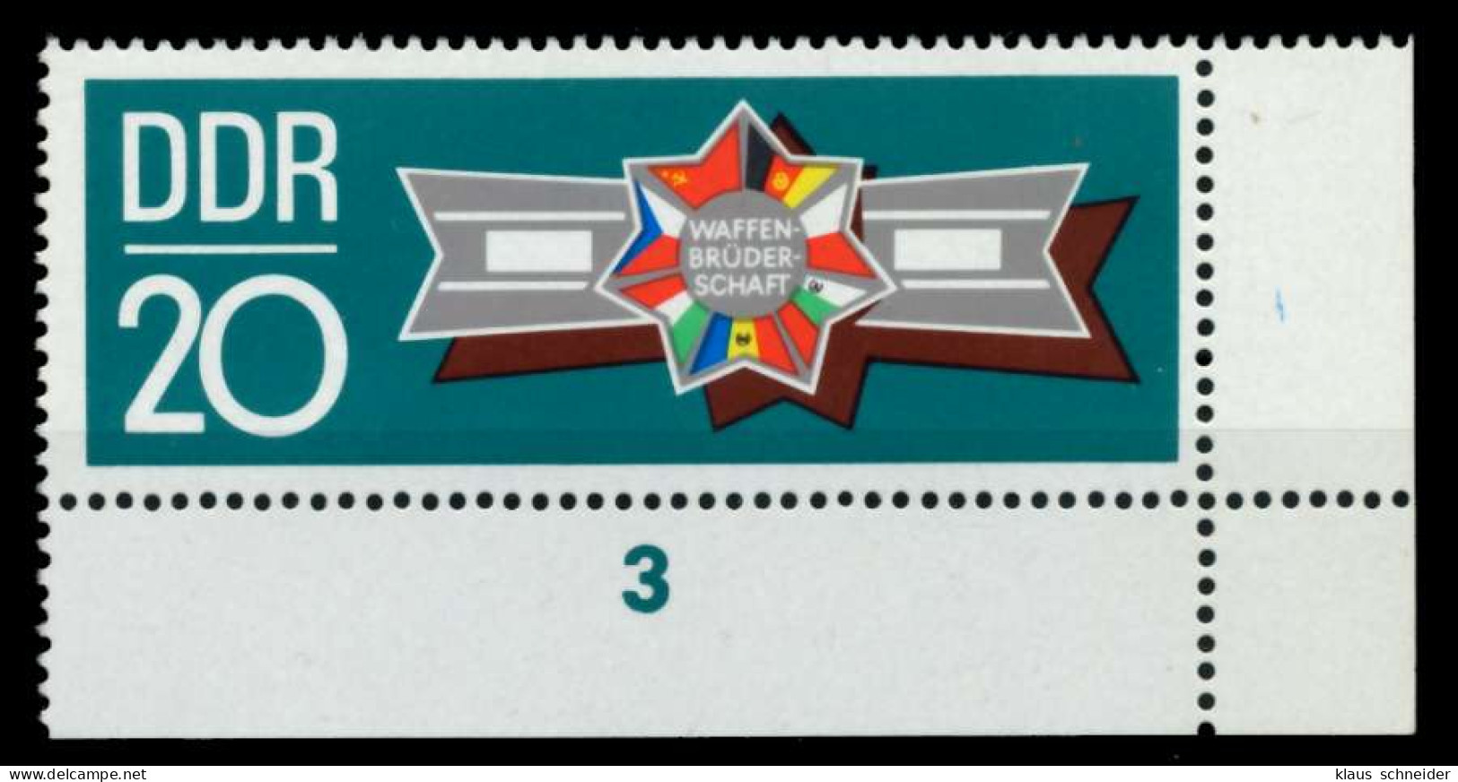 DDR 1970 Nr 1616 Postfrisch ECKE-URE X94CE72 - Unused Stamps