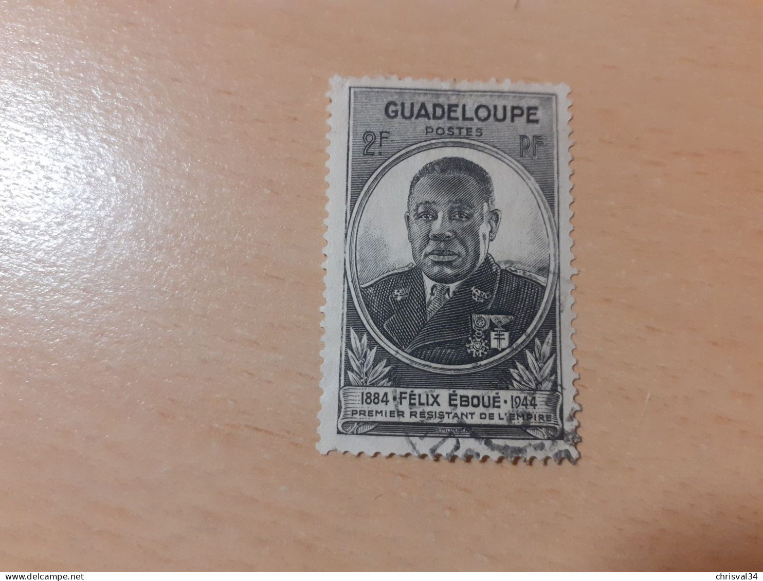 TIMBRE   GUADELOUPE       N  176    COTE  0,75   EUROS  OBLITERE - Gebruikt