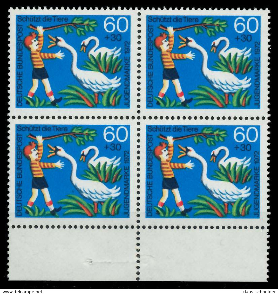 BRD 1972 Nr 714 Postfrisch VIERERBLOCK URA X7FD3B6 - Unused Stamps