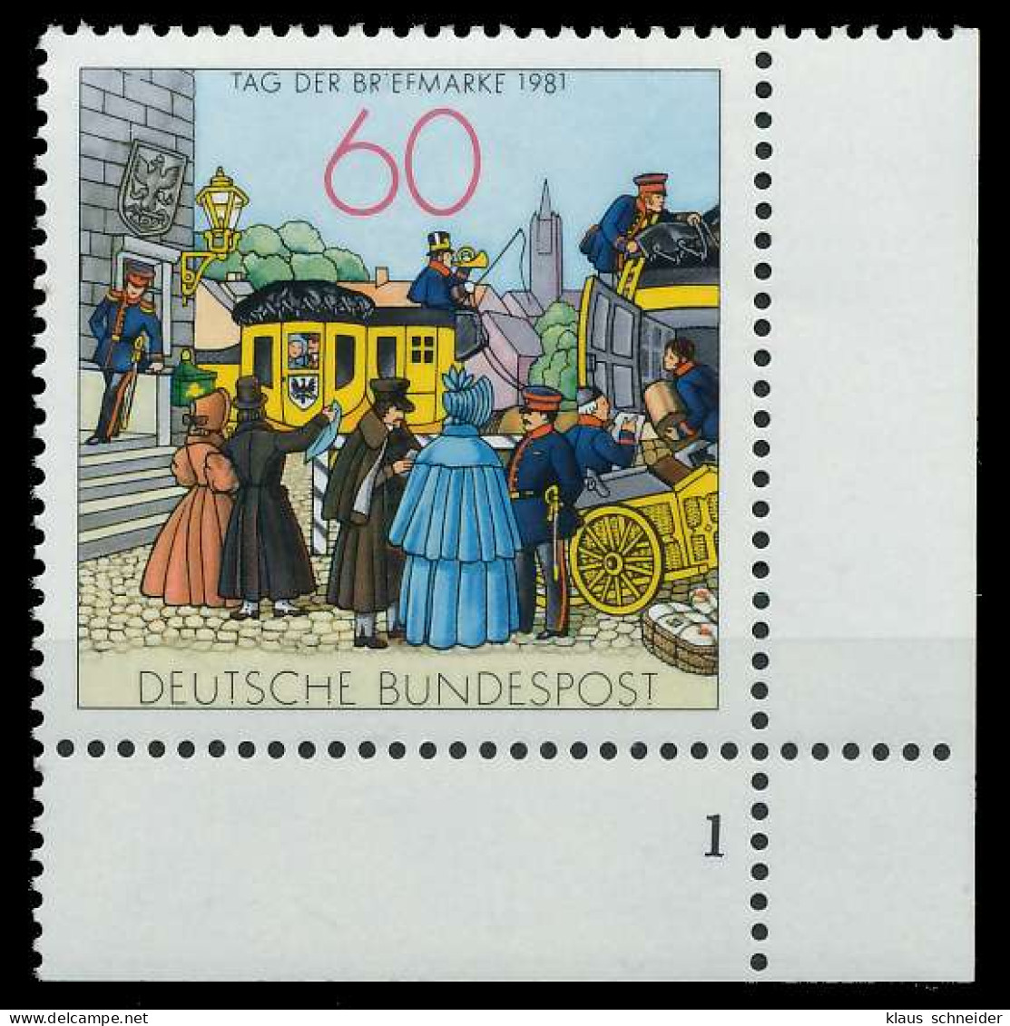 BRD BUND 1981 Nr 1112 Postfrisch FORMNUMMER 1 S628E26 - Unused Stamps