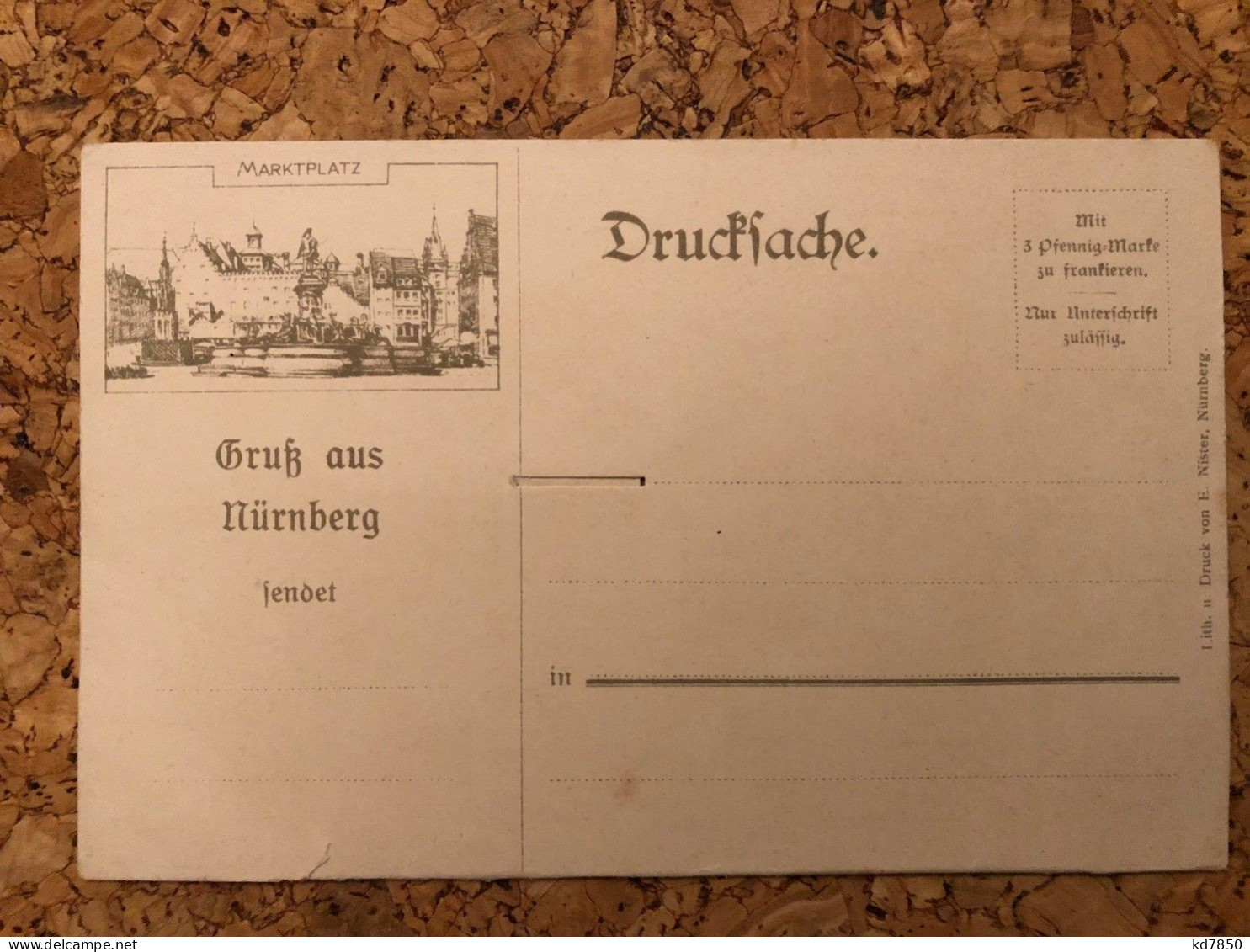 Gruss Aus Nürnberg - Mechanische Karte - Nuernberg