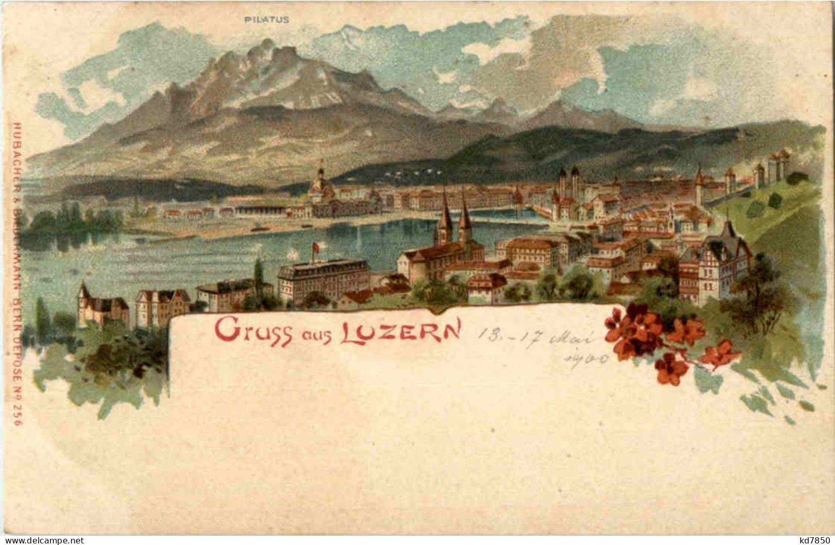 Gruss Aus Luzern - Litho - Lucerne