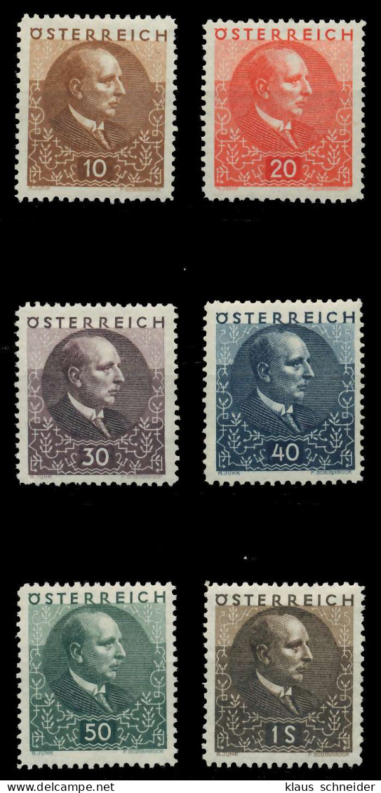ÖSTERREICH 1930 Nr 512-517 Ungebraucht X89C816 - Unused Stamps