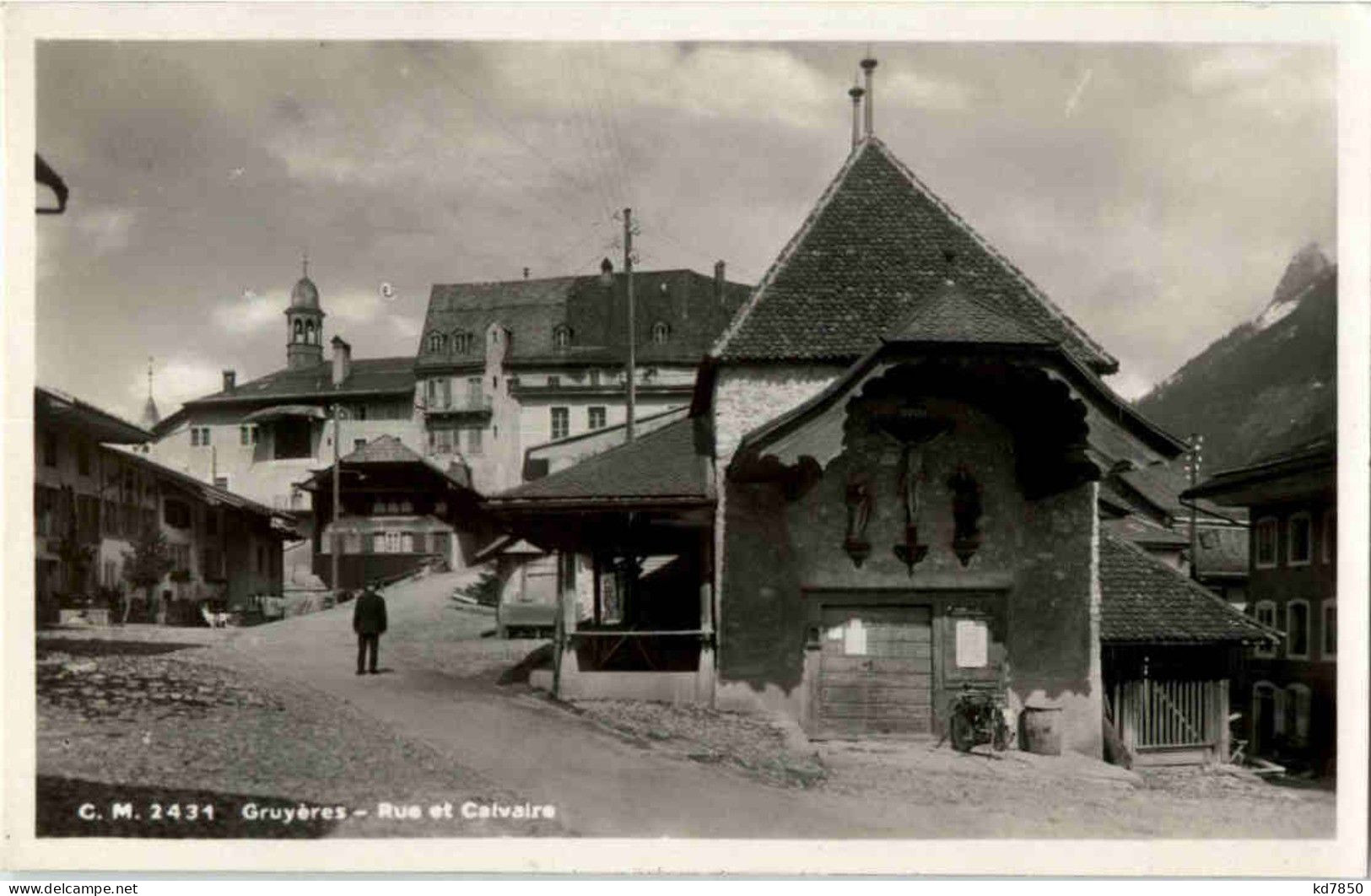 Gruyeres - Rue Et Calvaire - Gruyères