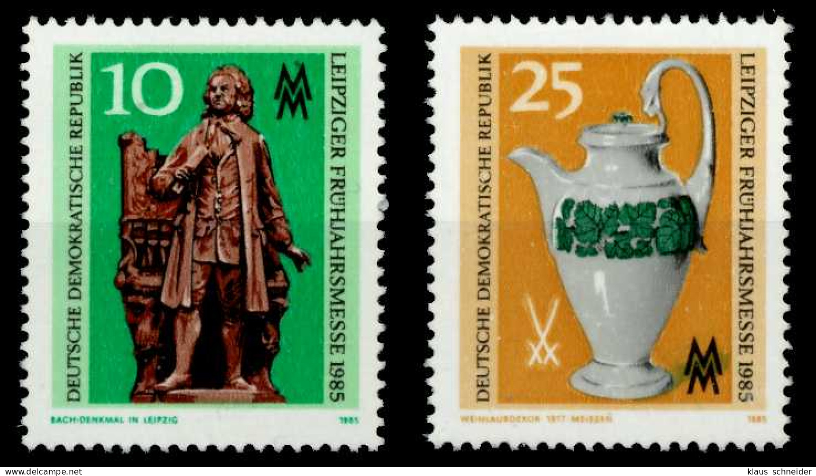 DDR 1985 Nr 2929-2930 Postfrisch SB2BFA6 - Unused Stamps