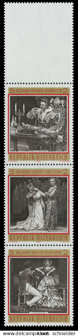 ÖSTERREICH 1969 Nr 1294 1301 SZd63 Postfrisch 4ER STR SD4B4F2 - Unused Stamps