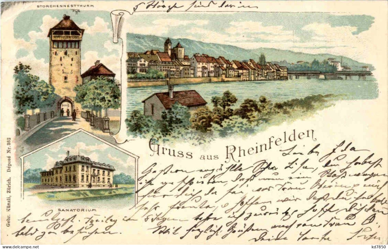 Gruss Aus Rheinfelden - Litho - Rheinfelden