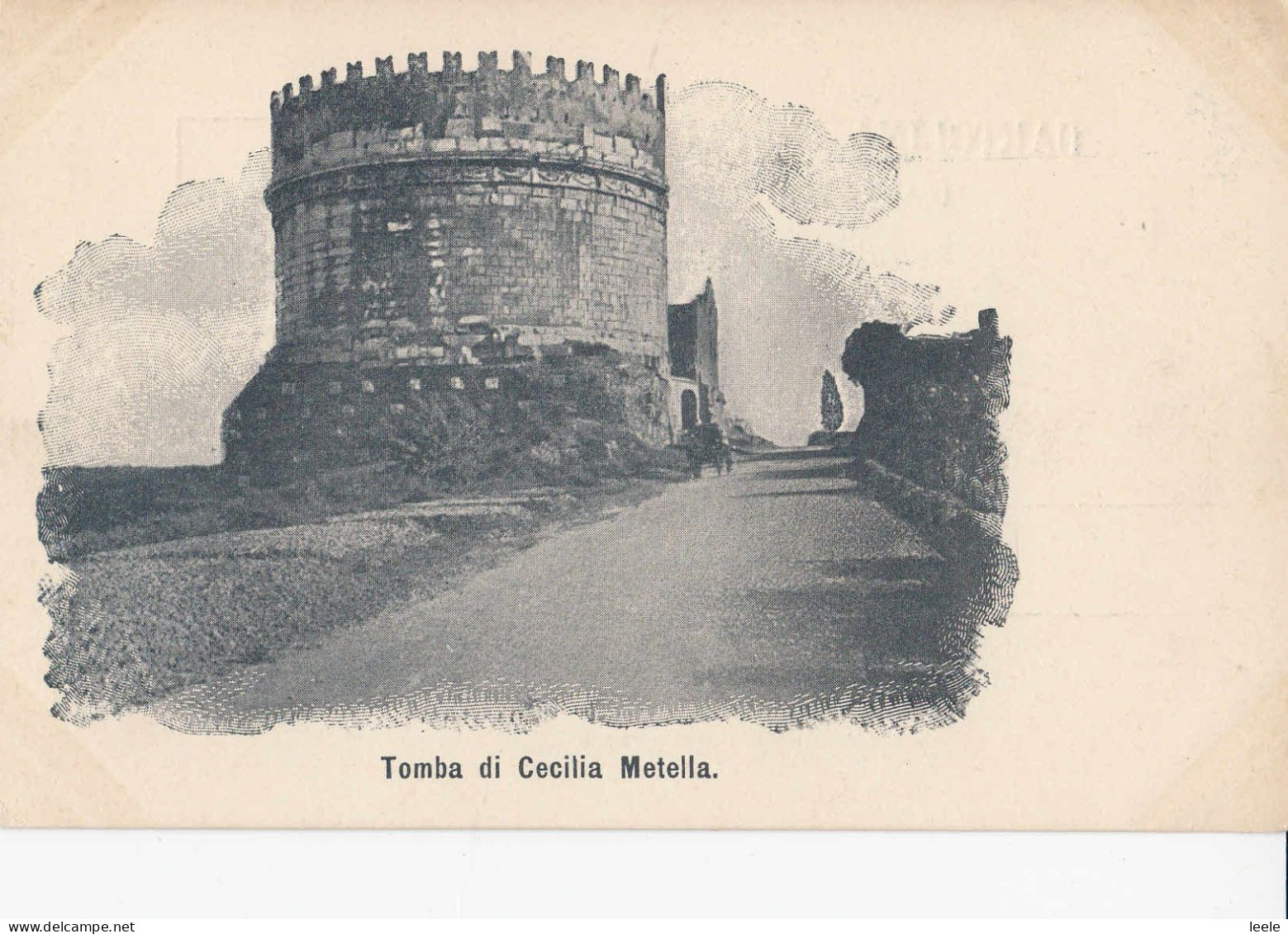 F77. Vintage Postcard. Tomb Of Cecilia Metella, Nr Rome. - Other Monuments & Buildings