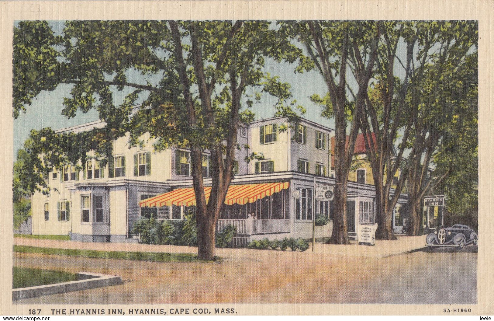 F79. Vintage US Postcard.The Hyannis Inn, Hyannis, Cape Cod. Mass. - Cape Cod