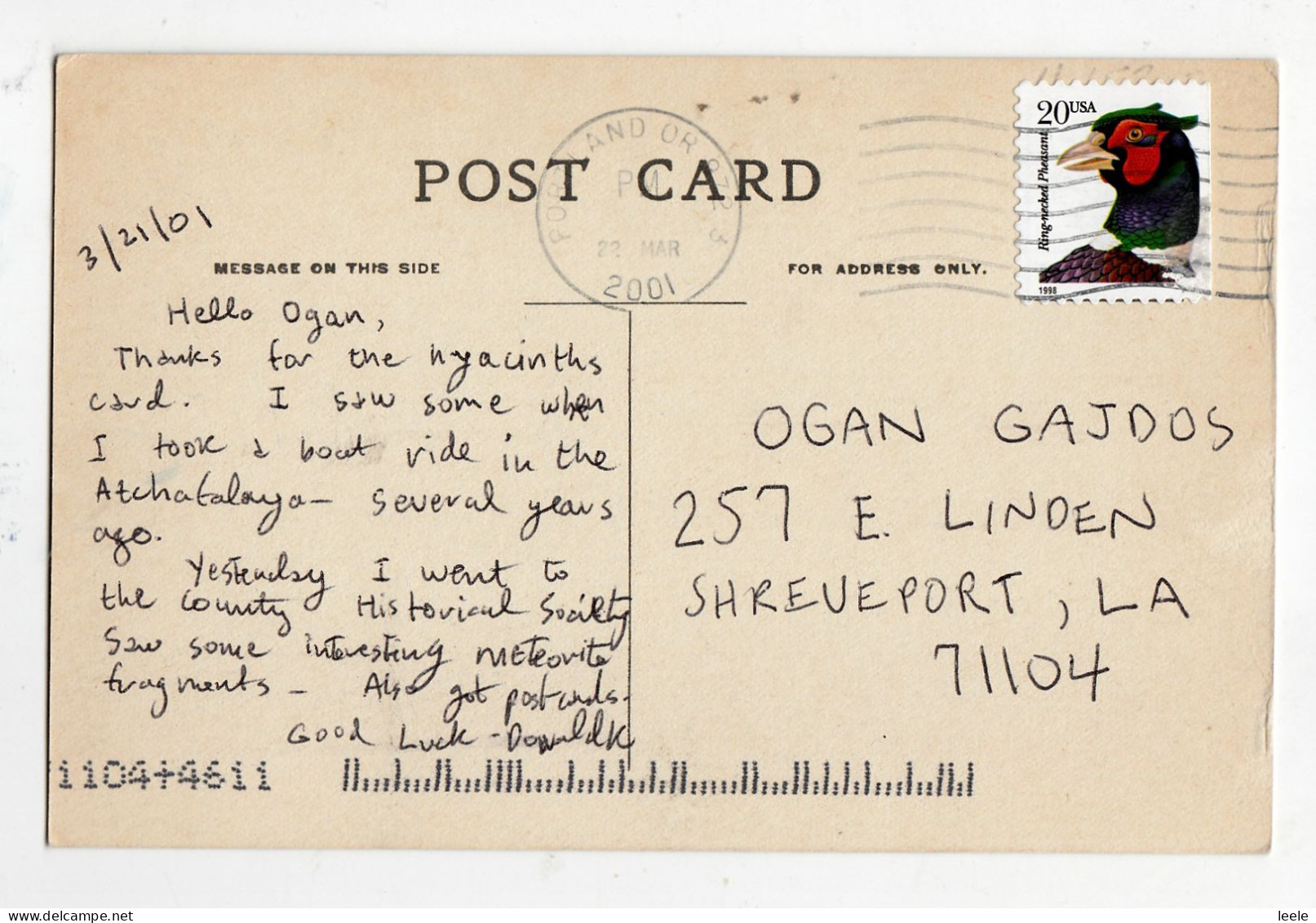 F52. US Postcard. Oregon City High School. - Autres & Non Classés