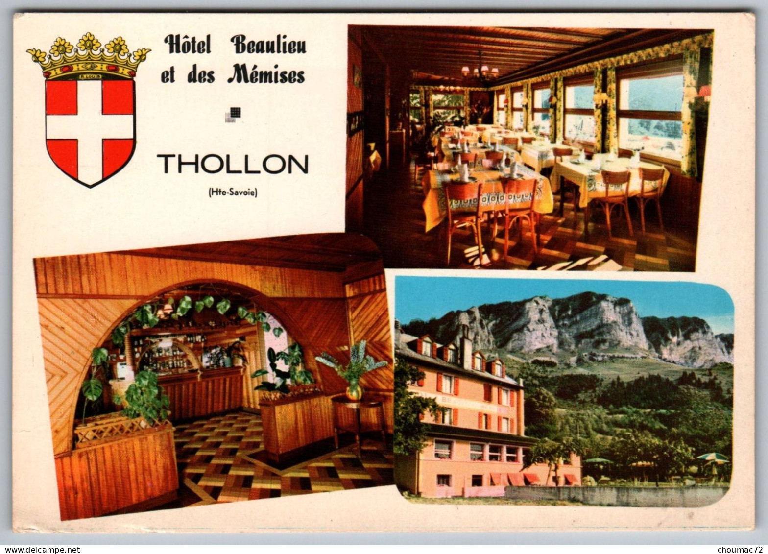 GF (74) 1053, Thollon, Combier CI 1, Hotel Beaulieu Et Des Mémises - Thollon