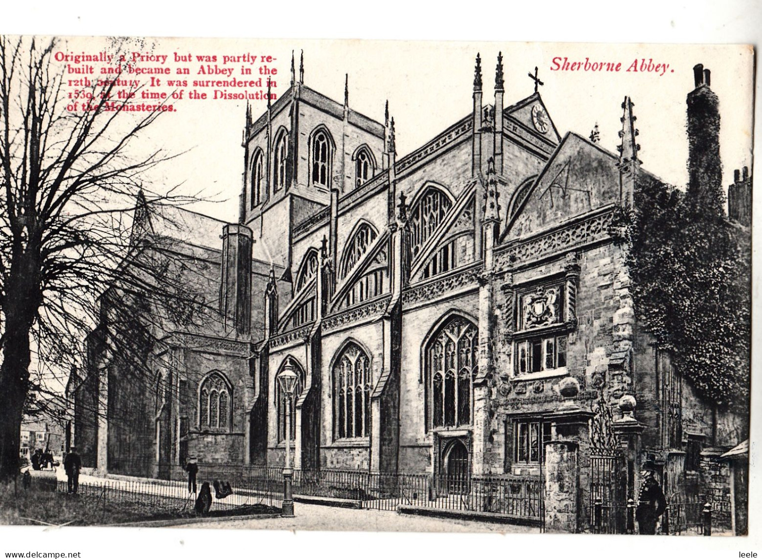 F50. Vintage Postcard. Sherborne Abbey, Dorset - Altri