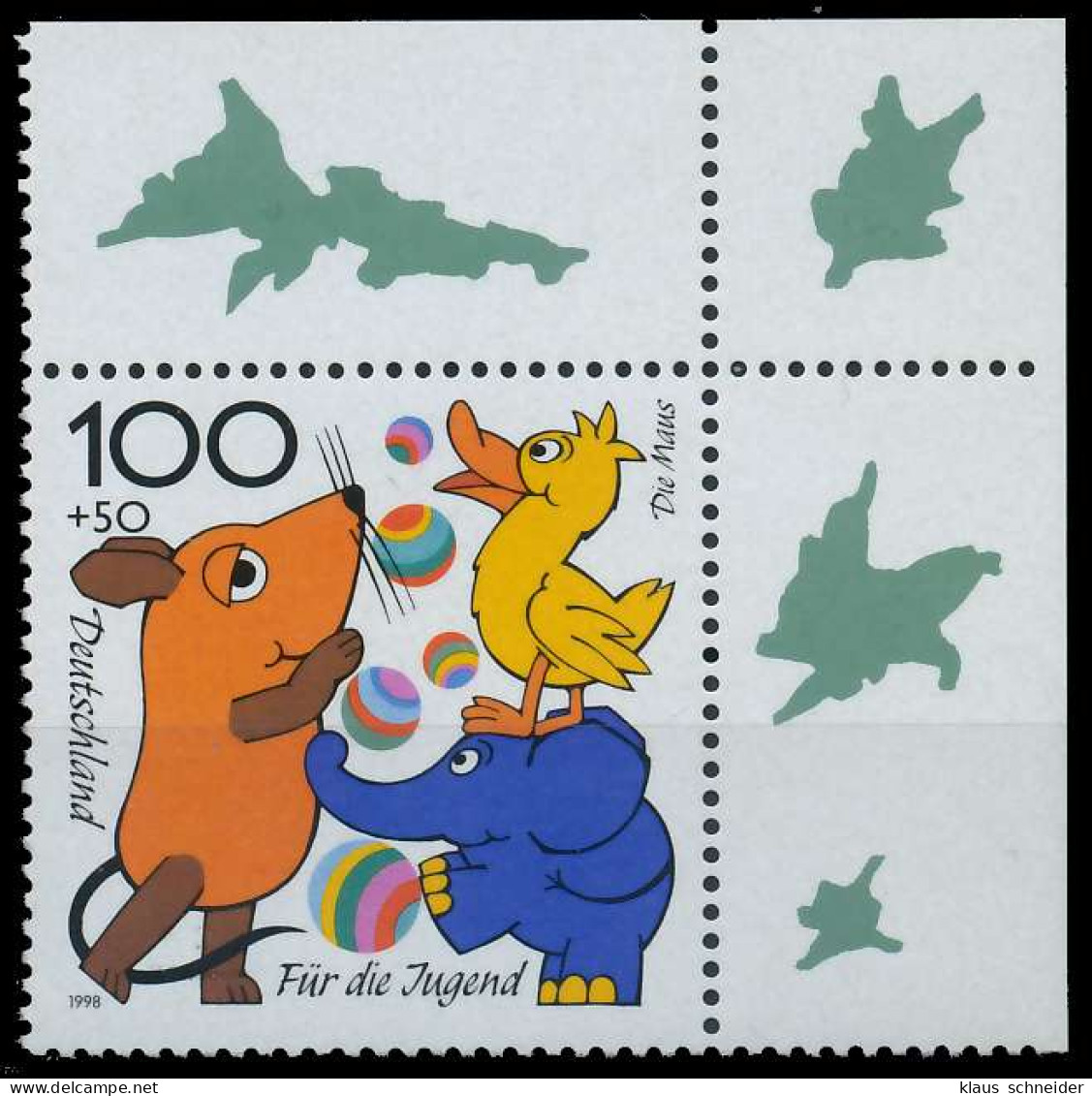 BRD BUND 1998 Nr 1990 Postfrisch ECKE-ORE X60AE02 - Unused Stamps