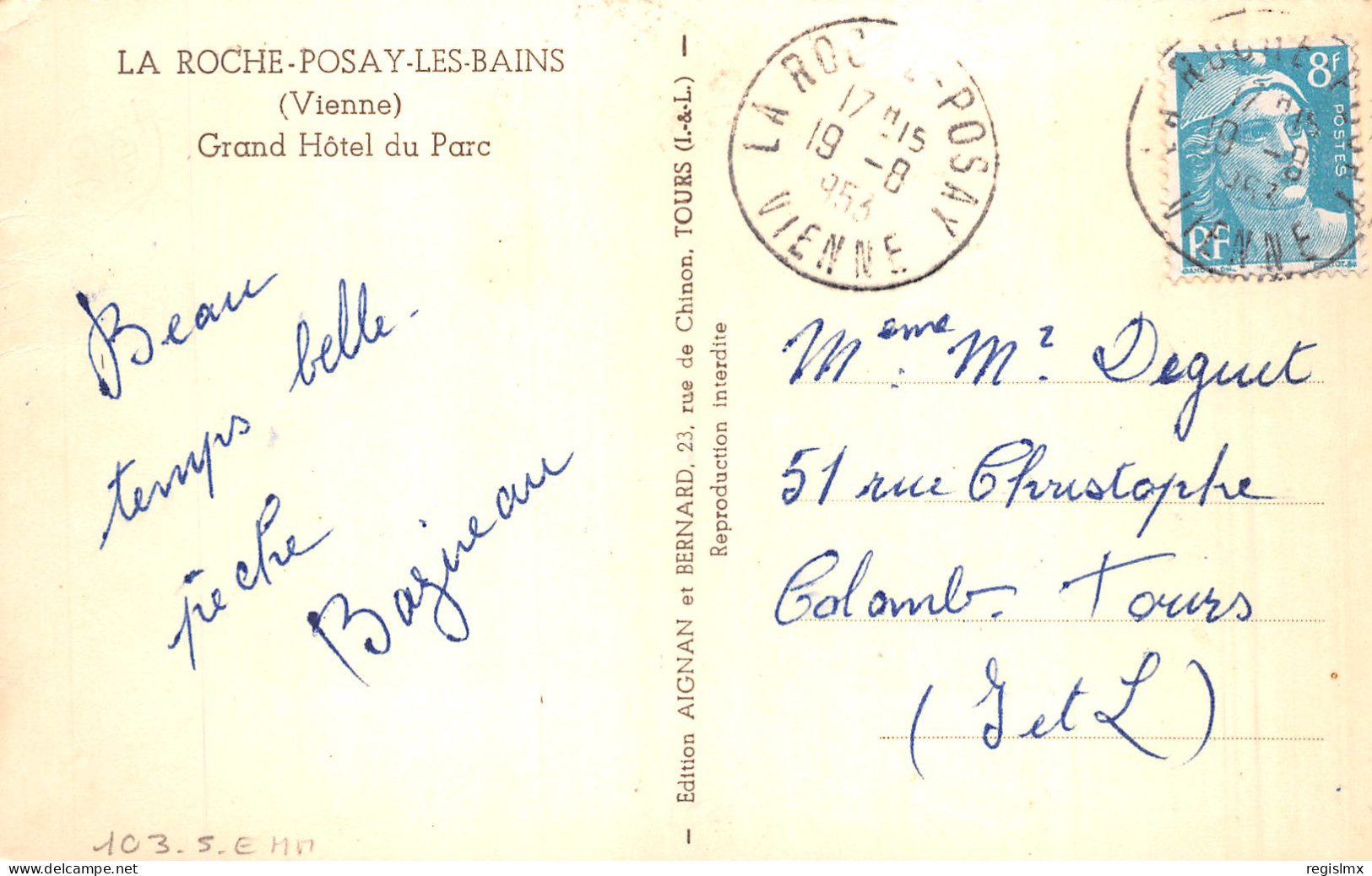 86-LA ROCHE POSAY LES BAINS-N°2129-G/0251 - La Roche Posay