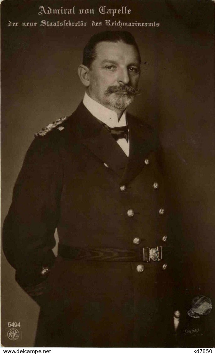 Admiral Von Capelle - Hommes Politiques & Militaires