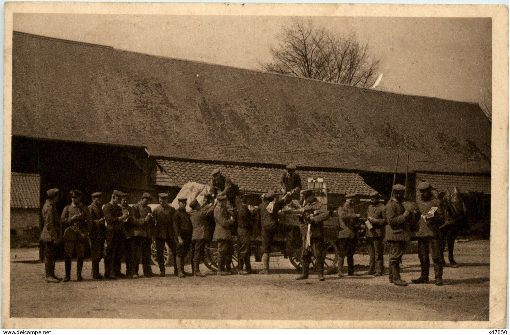 Am Marketenderwagen - Feldpost - Oorlog 1914-18