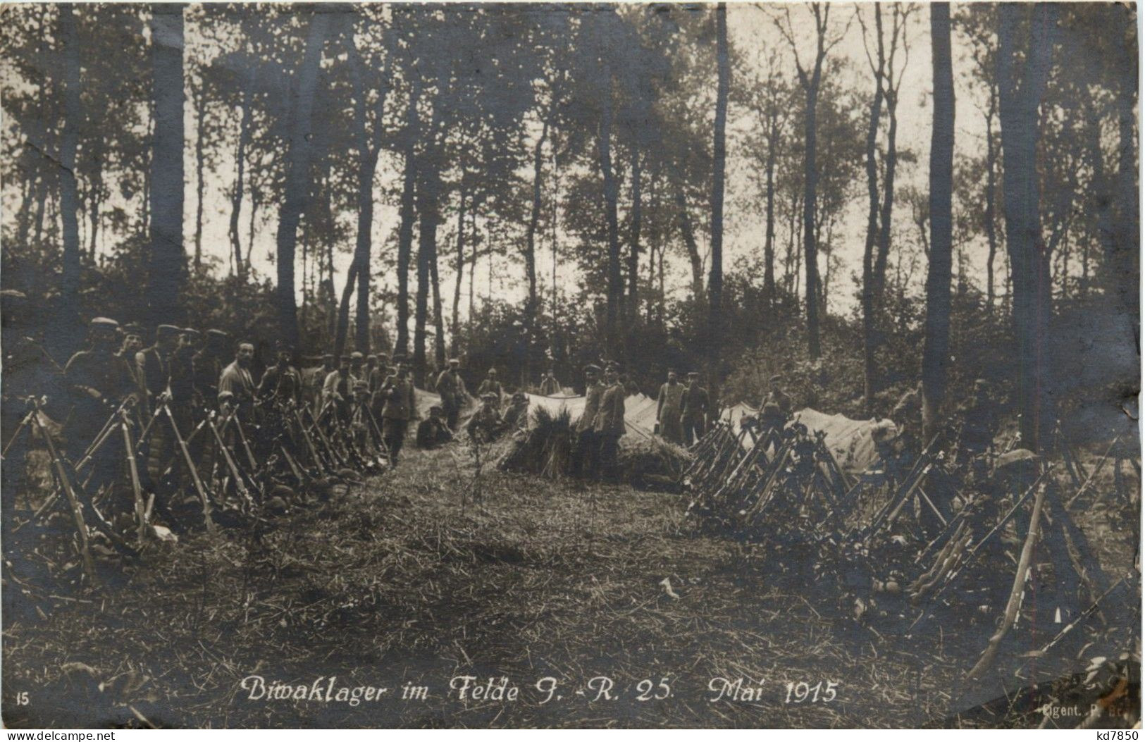 Biwaklager Im Felde Inf. Regiment 25 - Regiments