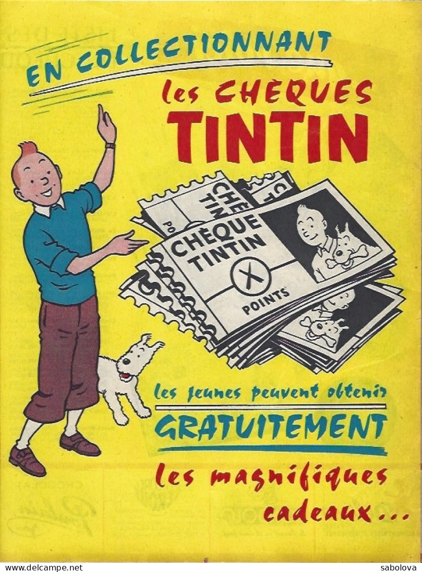 En Collectionnant Les Chèques Tintin. 4 Pages  Avec à L'intérieur Liste Des Cadeaux Du Chèque Tintin - Objets Publicitaires